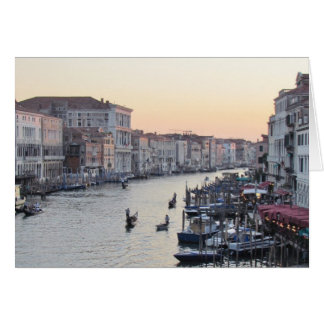 Venice, Italy Canal at Sunset Cards