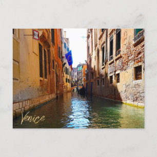 Venice Italy Canal Living Pretty Little Bridge Postcard