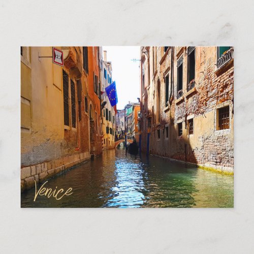 Venice Italy Canal Living Pretty Little Bridge Postcard