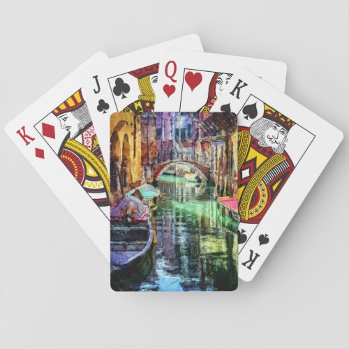 Venice Italy Canal Playing Cards