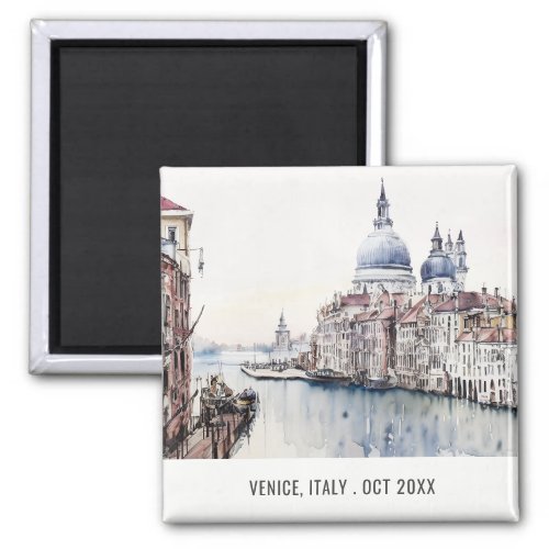 Venice Italy Canals Watercolor Italian Travel Magnet