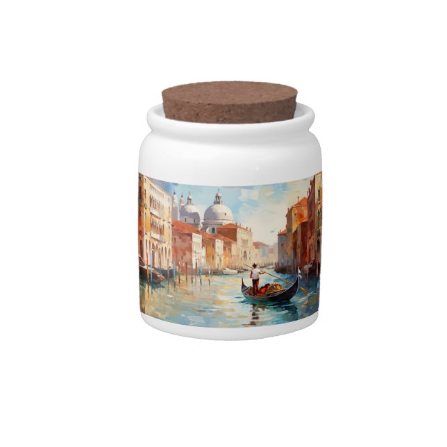 Venice, Italy Candy Jar (Front)