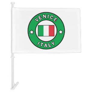 Venice Italy Car Flag