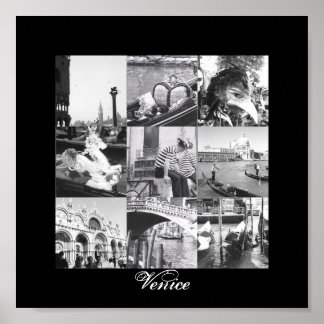 Venice Italy Collage Fine Art Print Poster