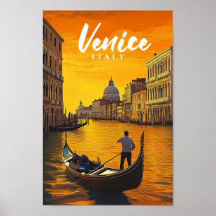 Venice Italy Famous Travel Place Poster
