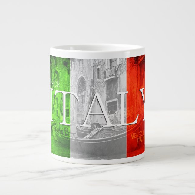 Venice Italy Flag Gondola Mug (Front)