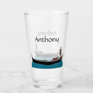 Venice, Italy Gondola and Gondolier Glass