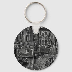 Venice italy gondola boat canal keychain