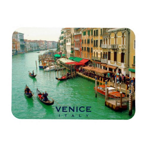 Venice Italy _ Gondoliers On Grand Canal Magnet