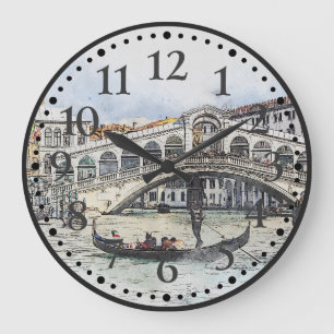 Venice, Italy, Grand Canal, Europe Art Wall Clock