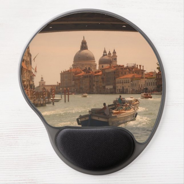 Venice Italy Grand Canal Vintage  Gel Mouse Pad (Front)