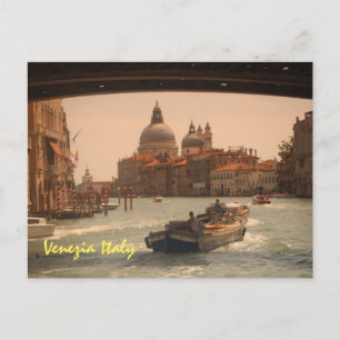 Venice Italy Grand Canal Vintage Postcard