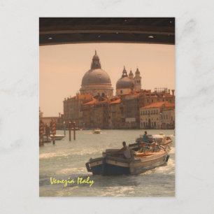 Venice Italy Grand Canal Vintage Postcard