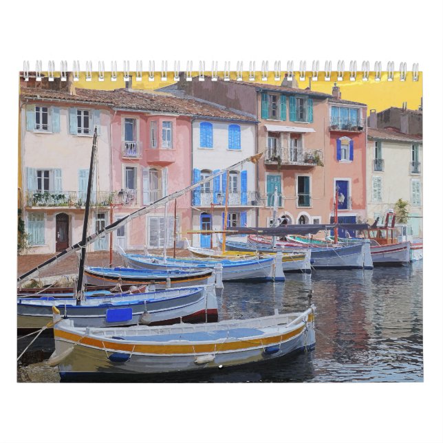 Venice Italy Harbor Waterway Building #14  Calendar (Cover)
