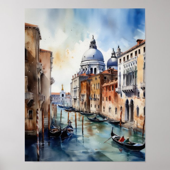 Venice Italy Landscape Art Print Poster (Front)