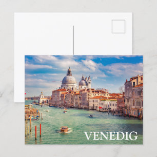 Venice-Italy map Postcard