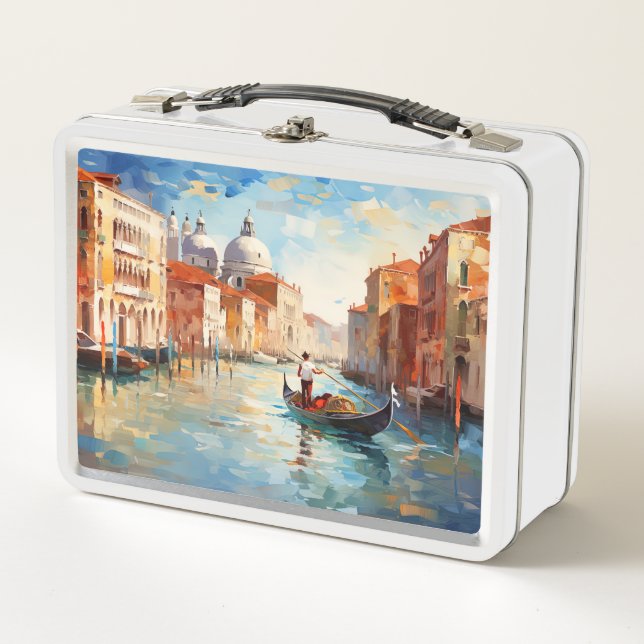 Venice, Italy Metal Lunch Box (Front)