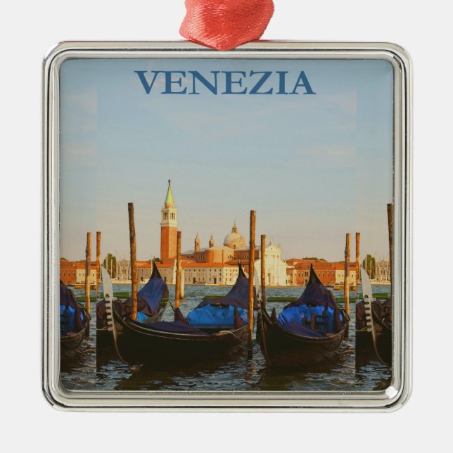 Venice Italy Metal Ornament (Front)