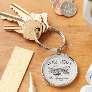 Venice Italy Old Landscape Keychain