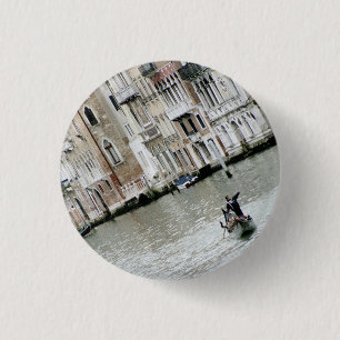 Venice, Italy: On the Grand Canal Pinback Button