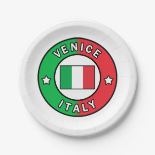 Venice Italy Paper Plates