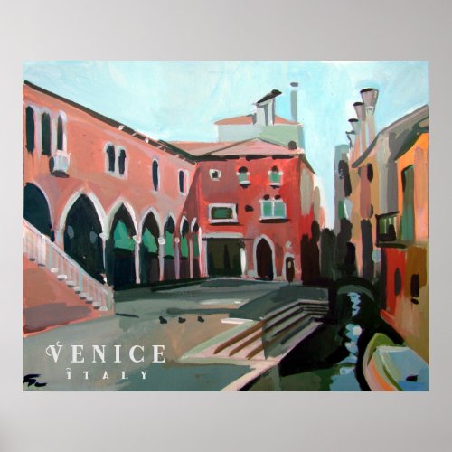 Venice Italy _ Pescheria di Rialto Poster