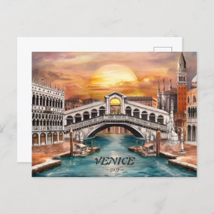 Venice Italy  Postcard