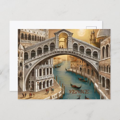 Venice Italy  Postcard