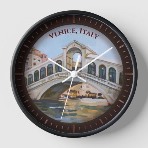 Venice Italy _ Rialto Bridge Clock