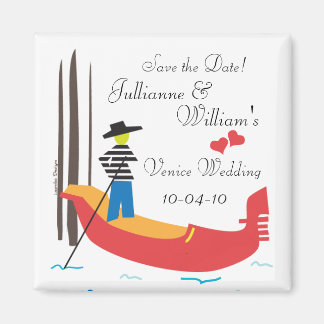 Venice Italy Save the Date Magnet