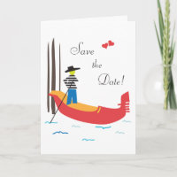 Venice Italy Save the Wedding Date Card