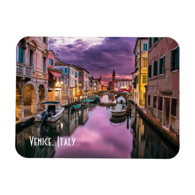 Venice, Italy Scenic Canal & Venetian Architecture Magnet (Horizontal)