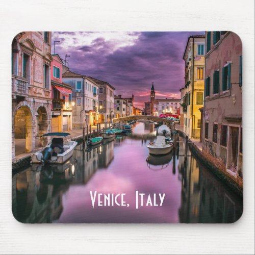 Venice Italy Scenic Canal  Venetian Architecture Mouse Pad