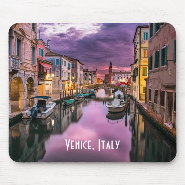 Venice, Italy Scenic Canal & Venetian Architecture Mouse Pad (Front)