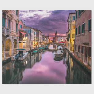 Venice, Italy Scenic Canal & Venetian Architecture Wrapping Paper
