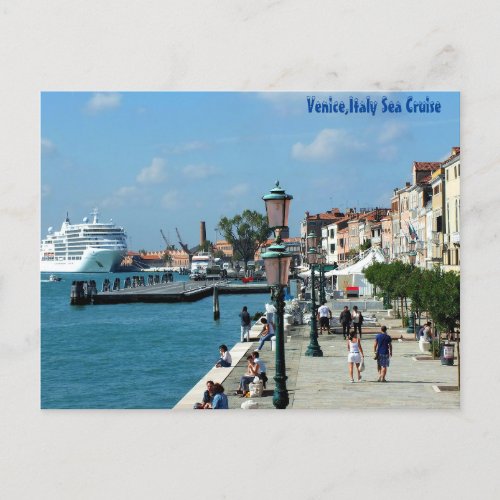  Venice Italy Sea Cruise Postcard