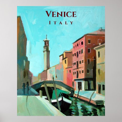 Venice Italy  Sestiere Dorsoduro Poster