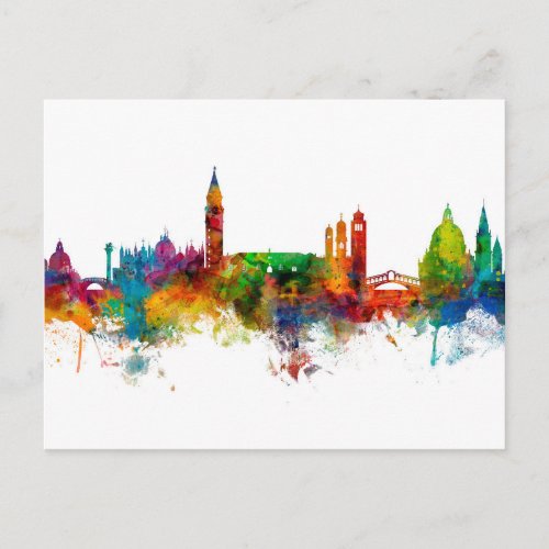 Venice Italy Skyline Postcard