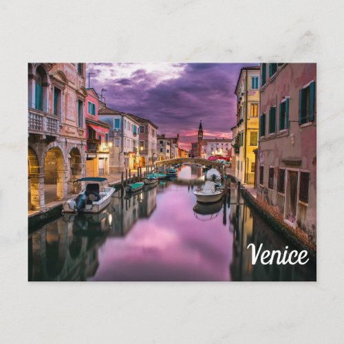Venice Italy Template Text and Image Postcard