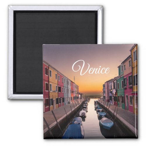 Venice Italy  Text Image Template Magnet
