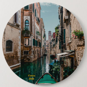 Venice Italy The Floating City Button