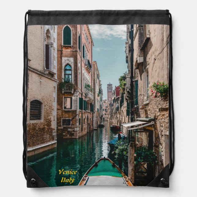 Venice Italy The Floating City Drawstring Bag (Front)