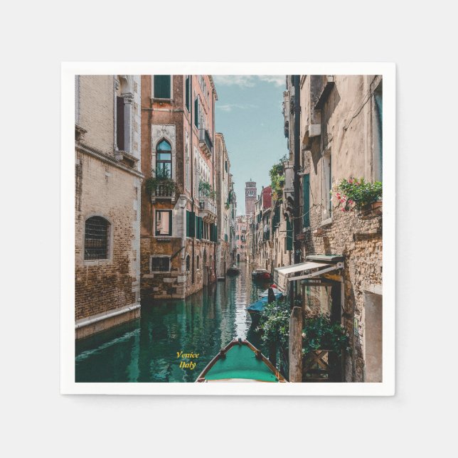 Venice Italy The Floating City Napkins (Front)