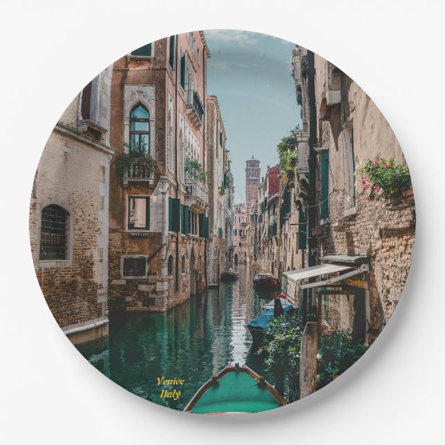 Venice Italy The Floating City Paper Plates (Front)
