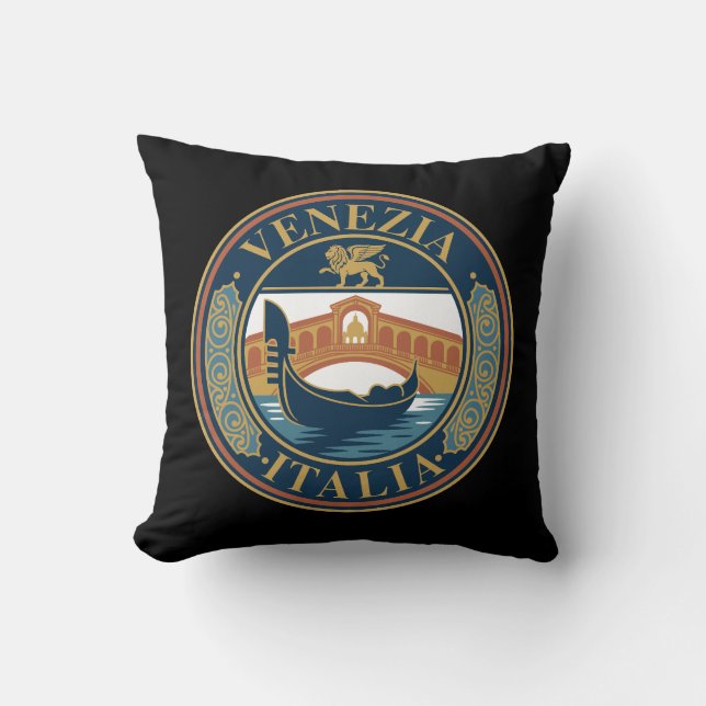 Venice Italy Throw Pillow (Front)