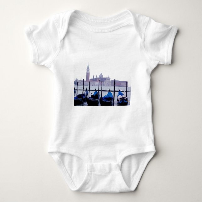 Venice Italy Travel Baby Bodysuit (Front)