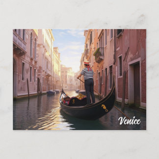 Venice Italy Travel Postcard