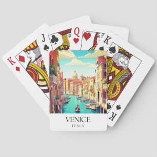 Venice Italy Travel Postcard Poker Cards