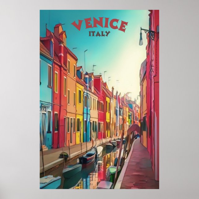 Venice Italy Travel Poster (Front)