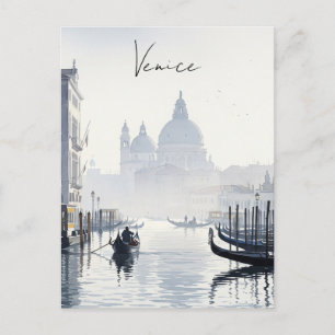 Venice Italy Travel Souvenir Watercolor Postcard